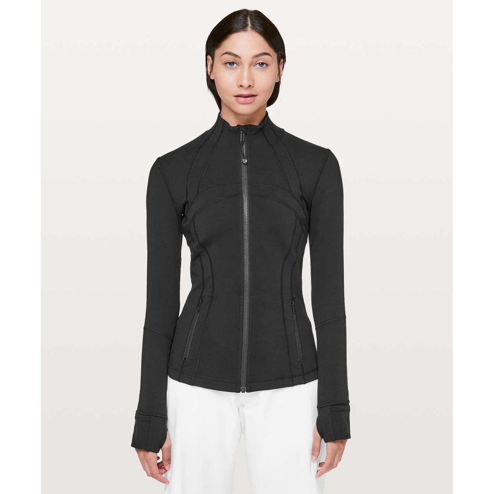 Lululemon Define Jacket Black Luon Full Zip Yoga Workout Top Size 8